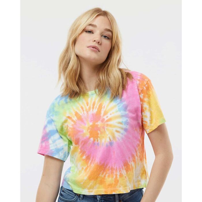 Women's Tie-Dyed Crop T-Shirt Thumbnail