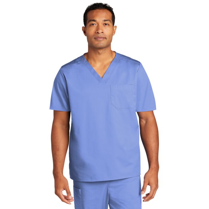 WonderWink® Unisex WorkFlex™ Chest Pocket V-Neck Top Thumbnail